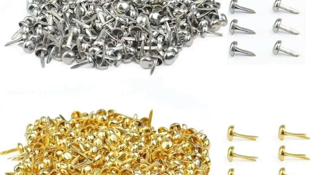 Sharp metal pins were commonly used, but they made holes in paper and pricked fingers